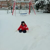 Zimowe zabawy przedszkolaków