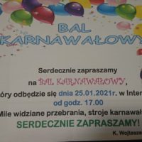 Bal karnawałowy w internacie
