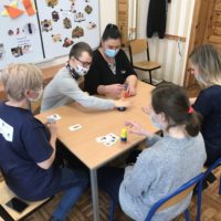 Zdjecie1. Grupa projektowa testuje gre