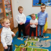 Pasowanie na przedszkolaka w grupie Tygrysków Urwisków