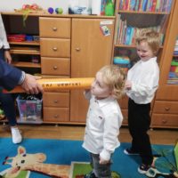 Pasowanie na przedszkolaka w grupie Tygrysków Urwisków