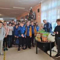 Podziękowanie za pomoc świąteczną dla uczniów z DPS