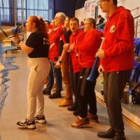 kibice INVICTUSA w prawie pełnym składzie stawili się w hali przy ul. Kościuszki