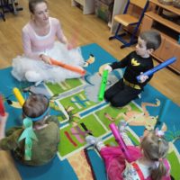 Bal karnawałowy w grupie Tygrysków Urwisków