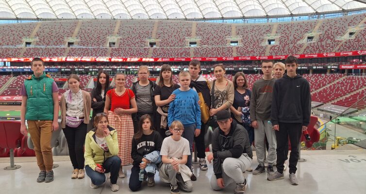 wizyta na Stadionie PGE Narodowym w Warszawie