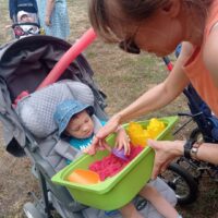 Uczniowie DPS na festynie