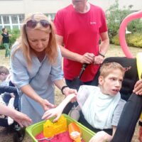 Uczniowie DPS na festynie