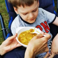 Uczniowie DPS na festynie