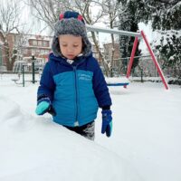 Zimowe zabawy przedszkolaków