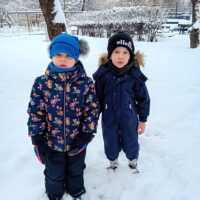 Zimowe zabawy przedszkolaków