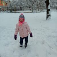 Zimowe zabawy przedszkolaków