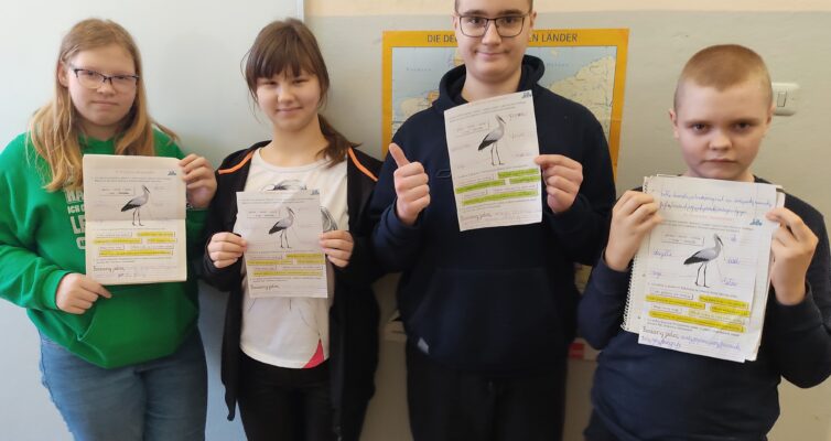 W kręgu rozmów o ptaku dobrej wróżby, naszym rodzimym bocianie- realizacja ekoprogramu „Ocalimy świat”